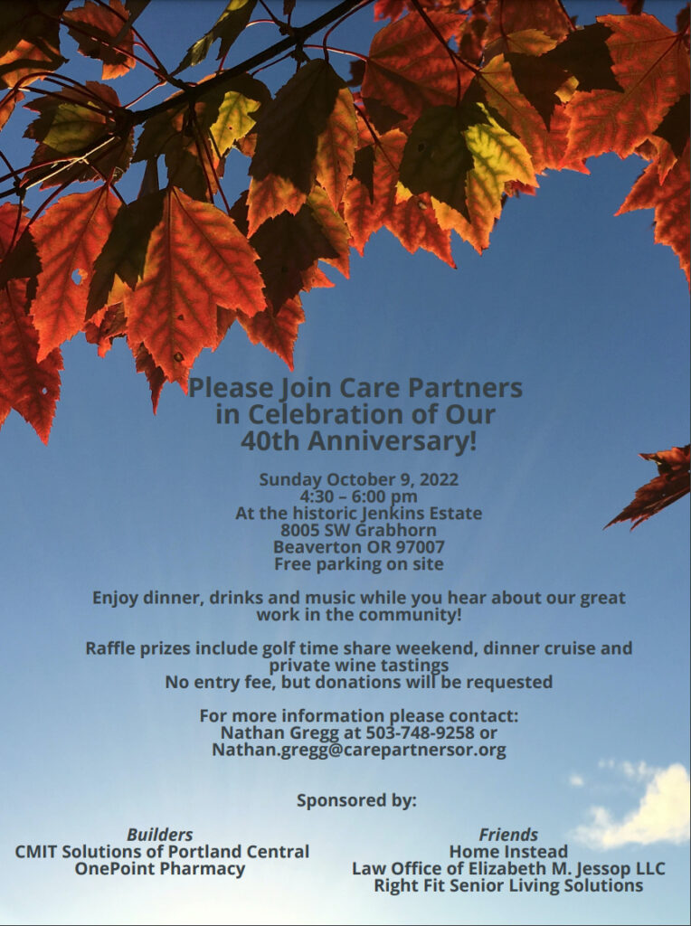 Care Partners 40th Anniversary